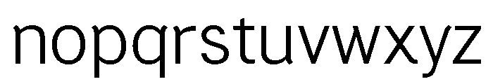 Generation Gothic Light Font LOWERCASE