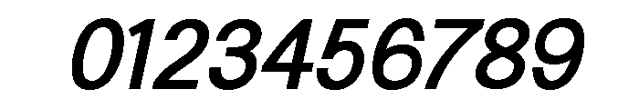 Generation Gothic Medium Italic Font OTHER CHARS