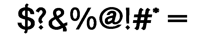 Generation Gothic Medium Font OTHER CHARS