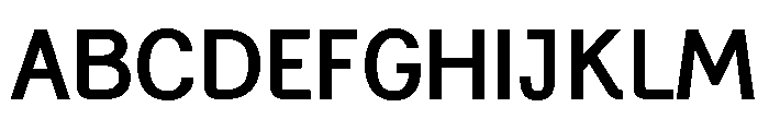 Generation Gothic Medium Font UPPERCASE