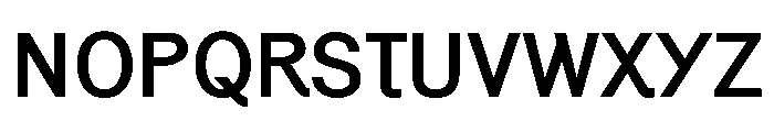 Generation Gothic Medium Font UPPERCASE