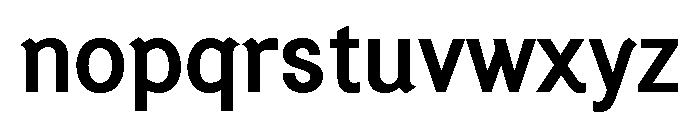 Generation Gothic Medium Font LOWERCASE