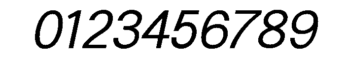 Generation Gothic Regular Italic Font OTHER CHARS