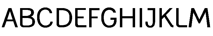 Generation Gothic Regular Font UPPERCASE
