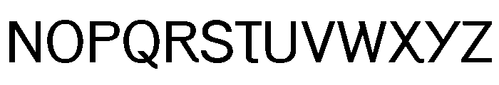 Generation Gothic Regular Font UPPERCASE