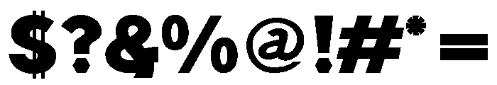 Generation Headline Bold Font OTHER CHARS