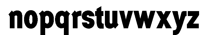 Generation Headline Condensed Bold Font LOWERCASE