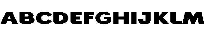 Generation Headline Extended Bold Font UPPERCASE