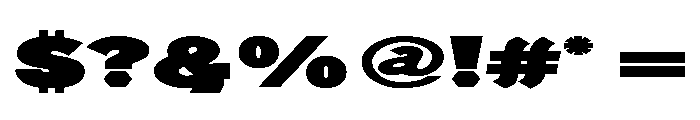 Generation Headline Extended Elephant Font OTHER CHARS