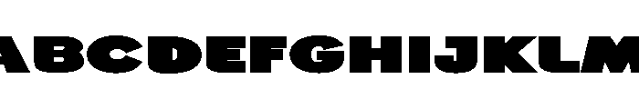 Generation Headline Extended Elephant Font UPPERCASE