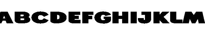 Generation Headline Extended Heavy Font UPPERCASE