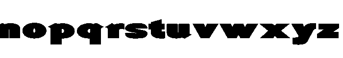 Generation Headline Extended Mammoth Font LOWERCASE