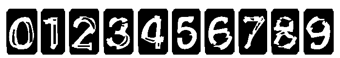 Generation Lost Boxed Font OTHER CHARS