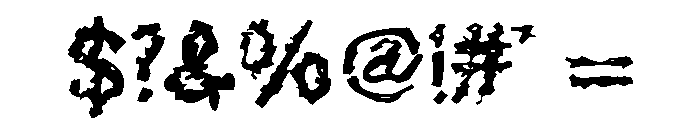 Generation Lost Font OTHER CHARS