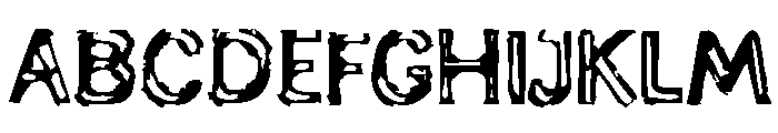 Generation Lost Font UPPERCASE