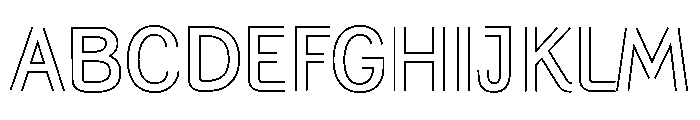 Generation Open Font UPPERCASE