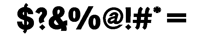 Generation Uncial Extra Bold Font OTHER CHARS