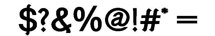 Generation Uncial Medium Font OTHER CHARS