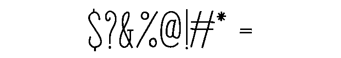 Gentil Bold Font OTHER CHARS