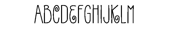 Gentil Bold Font UPPERCASE