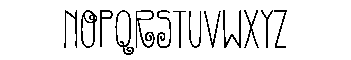 Gentil Bold Font UPPERCASE