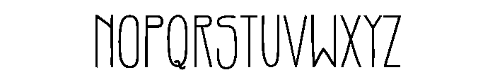 Gentil Bold Font LOWERCASE