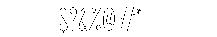 Gentil Regular Font OTHER CHARS