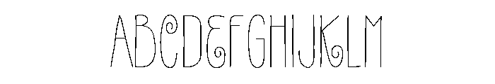 Gentil Regular Font UPPERCASE