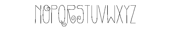 Gentil Regular Font UPPERCASE