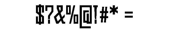Geometric Condensed Light Font OTHER CHARS