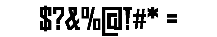 Geometric Condensed Regular Font OTHER CHARS