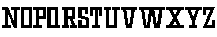 Geometric Condensed Regular Font UPPERCASE