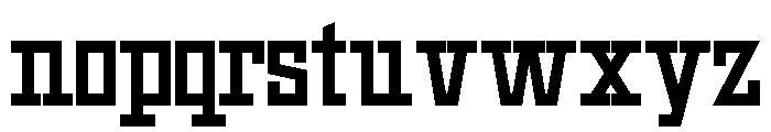 Geometric Condensed Regular Font LOWERCASE