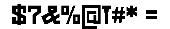 Geometric Regular Font OTHER CHARS