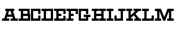 Geometric Regular Font UPPERCASE