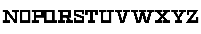 Geometric Regular Font UPPERCASE