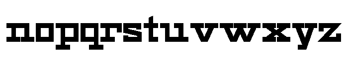Geometric Regular Font LOWERCASE