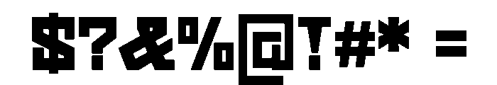 Geometric Shopworn Inked Font OTHER CHARS