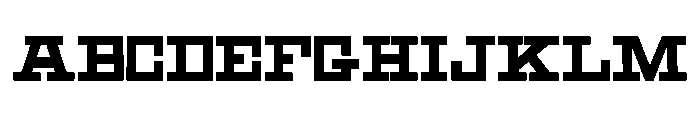 Geometric Shopworn Inked Font UPPERCASE