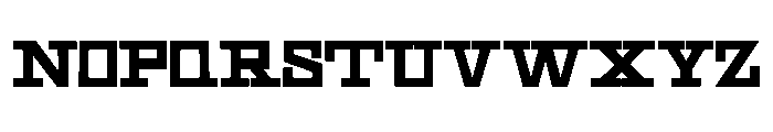 Geometric Shopworn Inked Font UPPERCASE