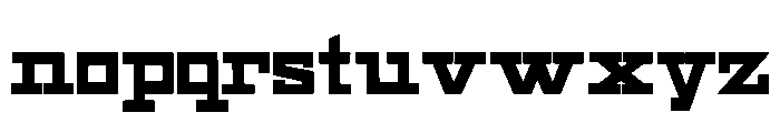 Geometric Shopworn Inked Font LOWERCASE