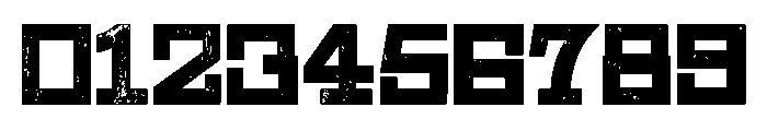 Geometric Shopworn Font OTHER CHARS
