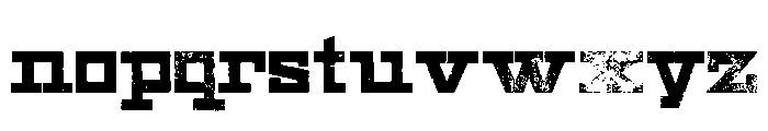 Geometric Shopworn Font LOWERCASE
