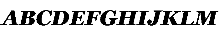 Georgia Pro Black Italic Font UPPERCASE