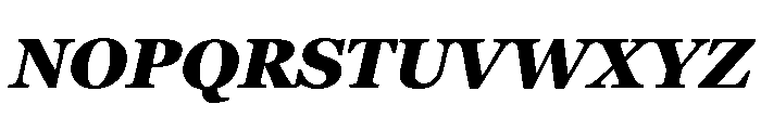 Georgia Pro Black Italic Font UPPERCASE