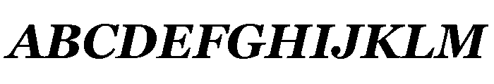 Georgia Pro Bold Italic Font UPPERCASE