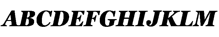 Georgia Pro Condensed Black Italic Font UPPERCASE