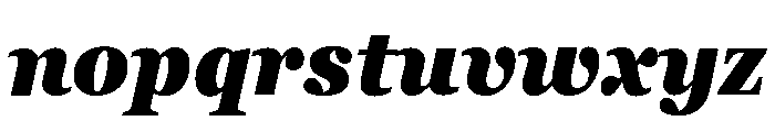 Georgia Pro Condensed Black Italic Font LOWERCASE