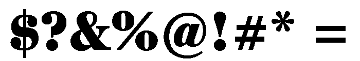 Georgia Pro Condensed Black Font OTHER CHARS