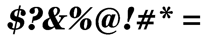Georgia Pro Condensed Bold Italic Font OTHER CHARS